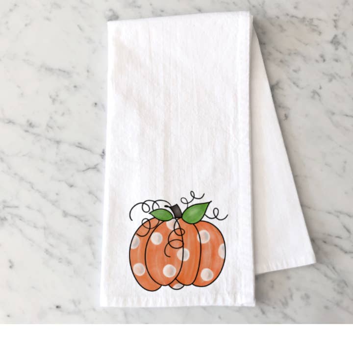 Polka Dot Kitchen Towel for wholesale by Mississippi Mae Monograms