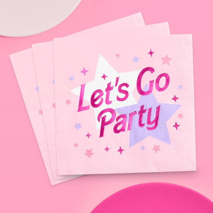 xo, Fetti - Wholesale Disposable Napkin - Let’s Go Party Pink Napkins | Pink Party, Bachelorette4