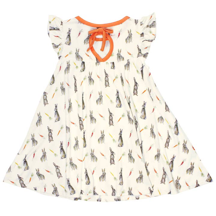 Free Birdees - Wholesale Dress - Kids - Hoppin’ Bunnies & Carrot Patch Twirling Dress (2T-6Y)2