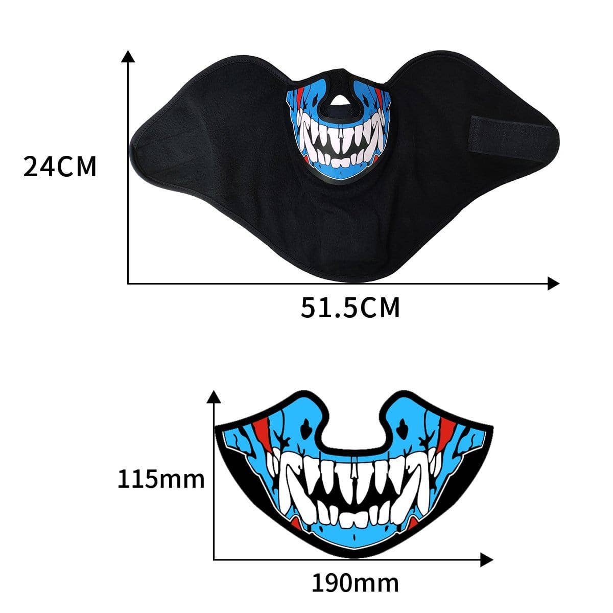 Neva Nude - Wholesale Protective Face Mask/Shield - Mugsy Beatz LED Music Activate Face Masks6