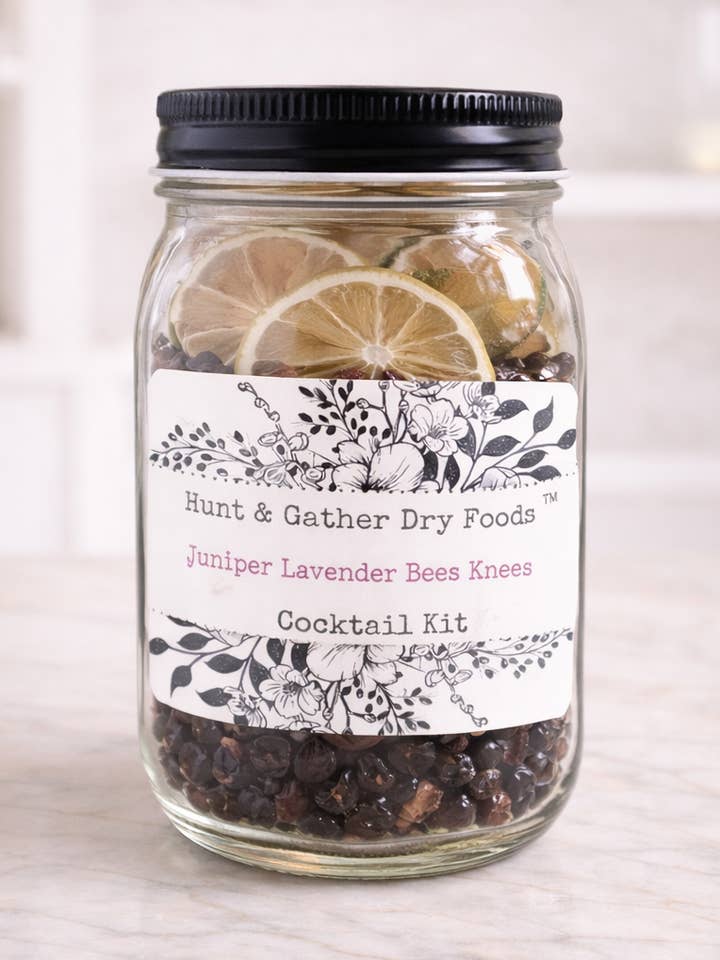 Juniper Lavender Bees Knees Infusion Cocktail Kit for wholesale by Hunt and Gather Dry Foods
