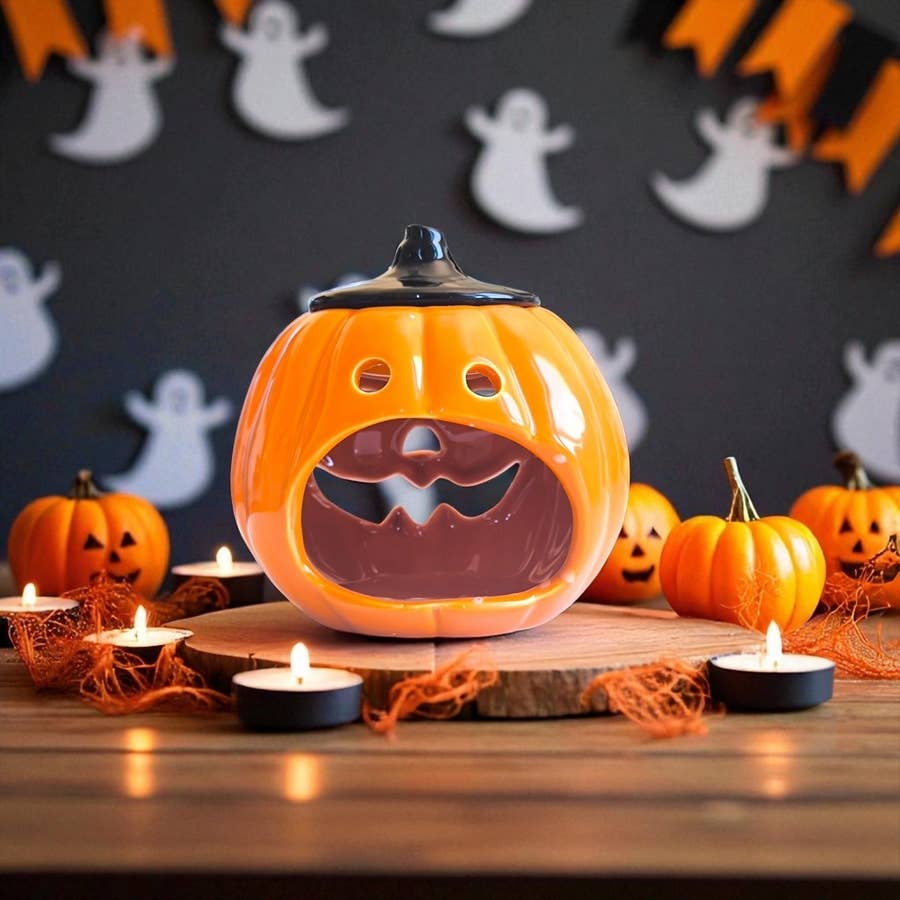 Zen'Arôme - Wholesale Oil Warmer - Ceramic Pumpkin Incense Burner – oils, wax & fragrance1