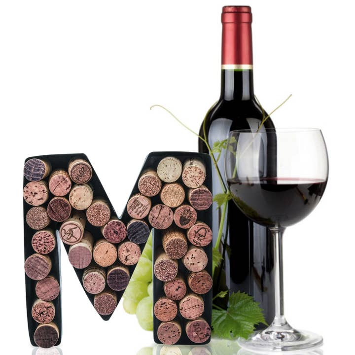 MADE EASY KIT - Wholesale Wine cork holder - Made Easy Kit Metal Letter Wine Cork Holder w/Wall Mount Kit74