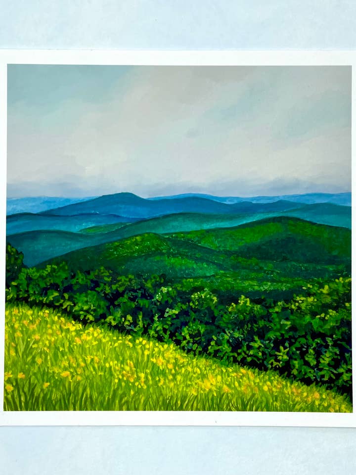 Blue Ridge Parkway Print for wholesale by Lilly Carr Art