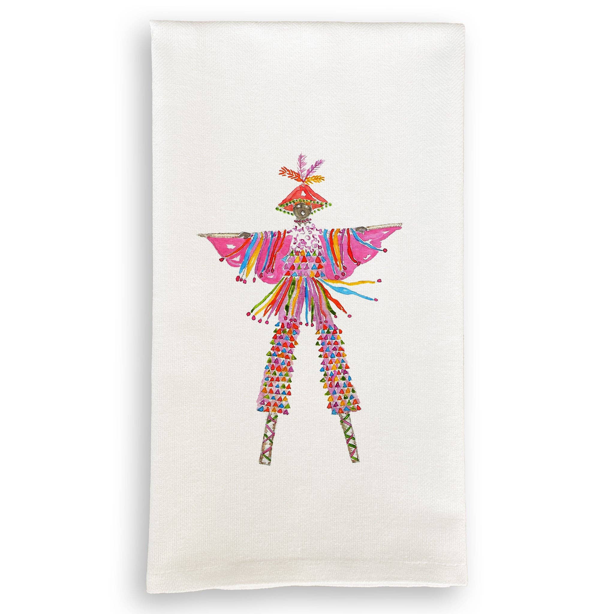 French Graffiti – Großhandel Geschirrtücher – Rosafarbener Moko Jumbie0