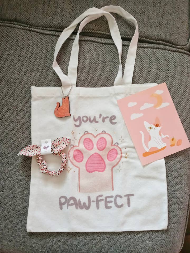 You're Pawfect Reusable Tote for wholesale by 8bitsweetie