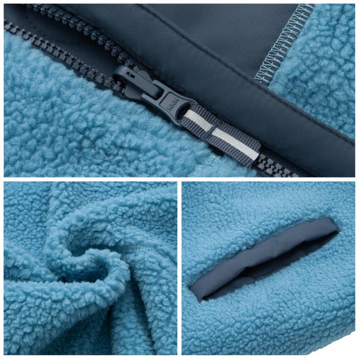 Rokka & Rolla - Wholesale Puffer Jacket - Kids - Boys' Reversible Quilted Jacket Fleece Puffer Coat36