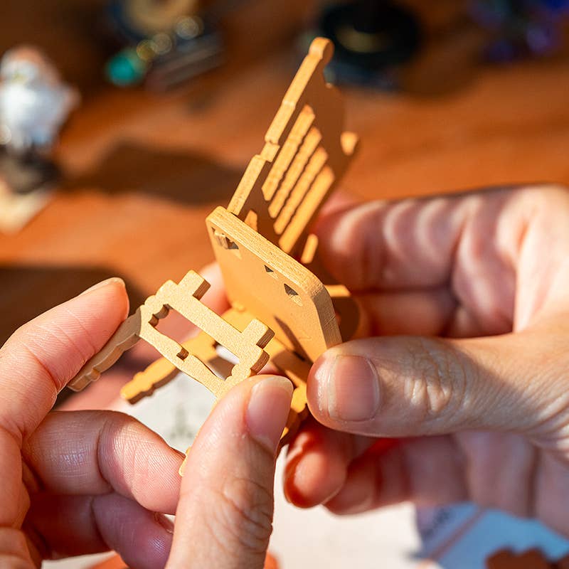 Robotime - Vente Kit de bricolage - Robotime DG166 Maison miniature DIY Le bureau magique ensorcelé10