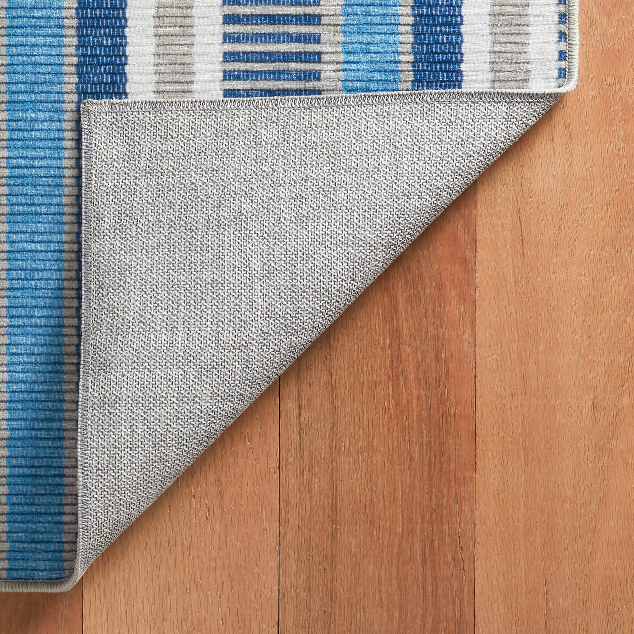 Annie Selke - Wholesale Area Rug - Always Greener Machine Washable Rug | Blue/Grey5