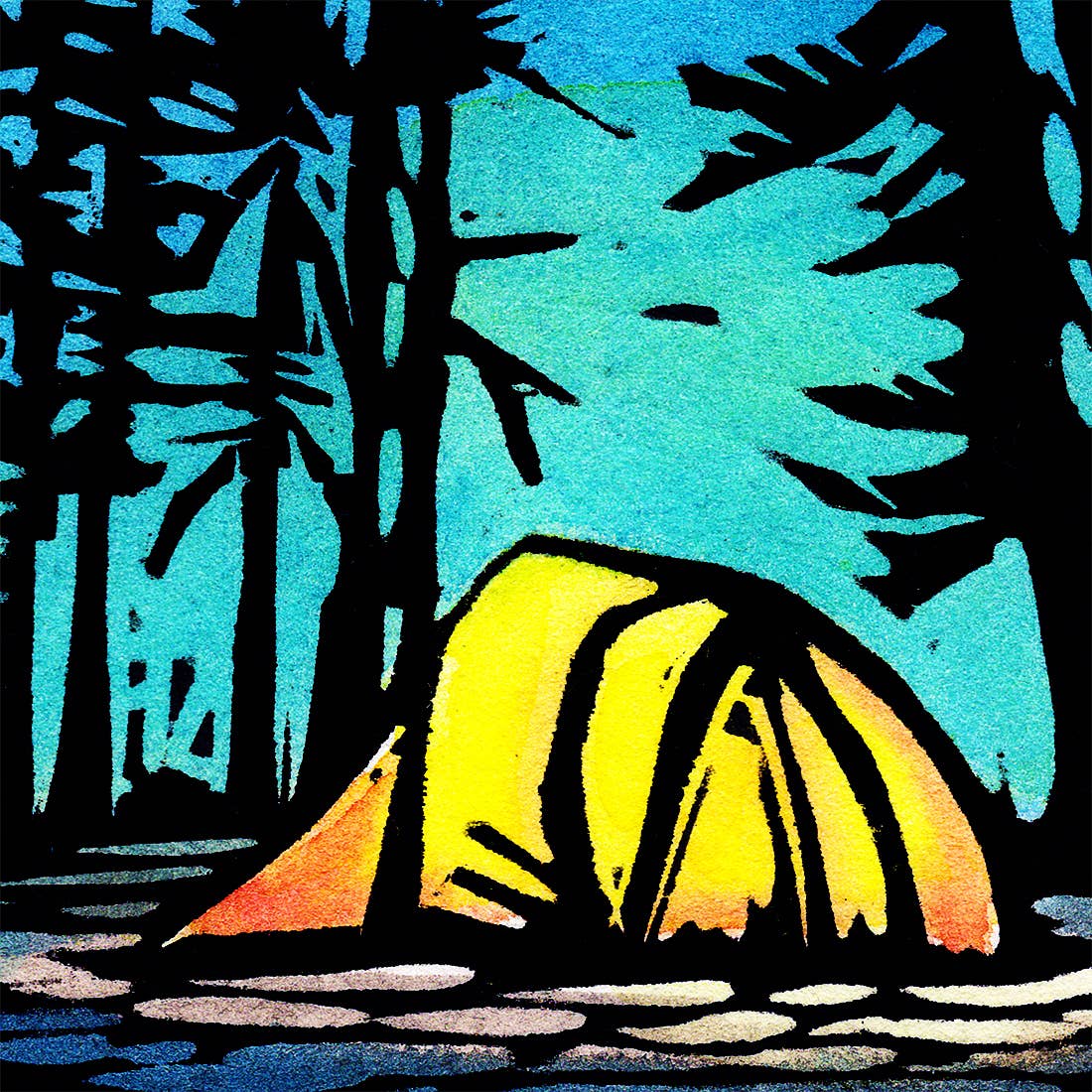 Claire Emery Art - Wholesale Everyday Greeting Card - Under the Starry Sky Card2