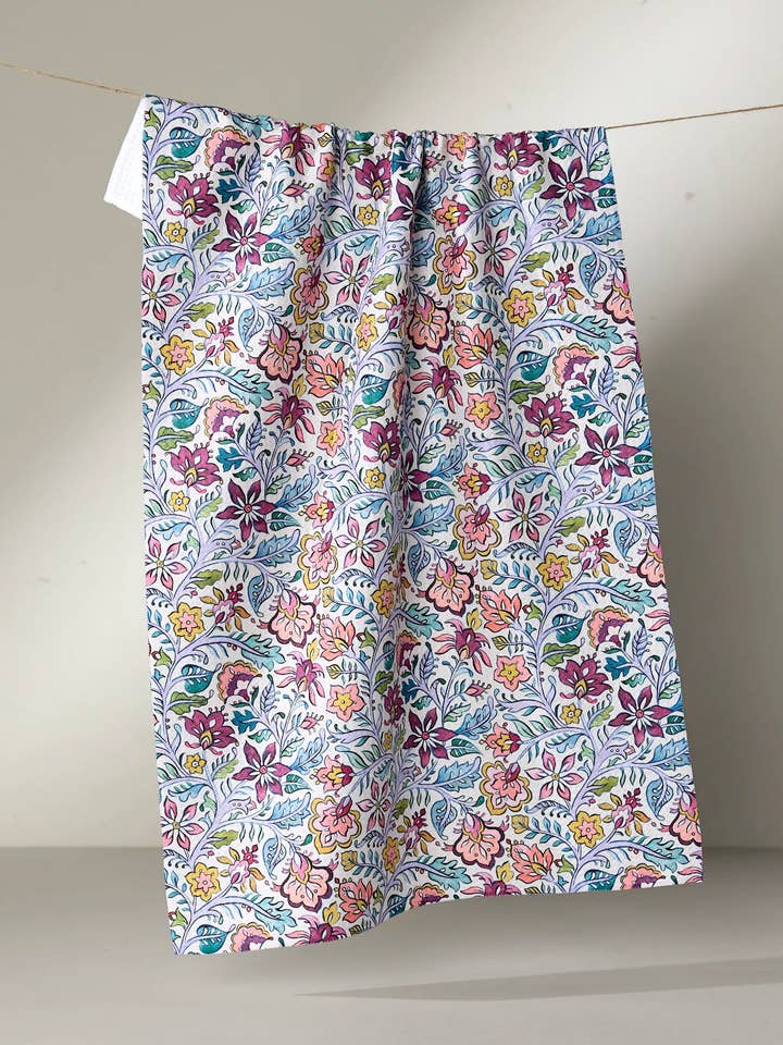 Amethyst Tea Towel for wholesale by Geometry