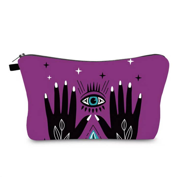 ACCITY - Wholesale Makeup/Cosmetic Bag - TRAVEL DEVIL'S EYE PRINT COSMETIC BAG_CWAB22528