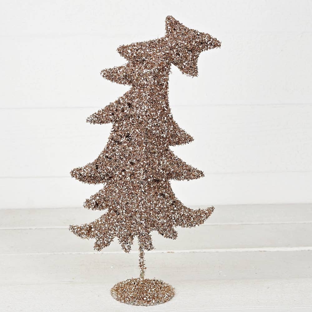 Holiday Depot Inc. - Wholesale Christmas Decoration - M32726-Grinch Fairy Tree in glittered tinsel-CHAMP (17in)0