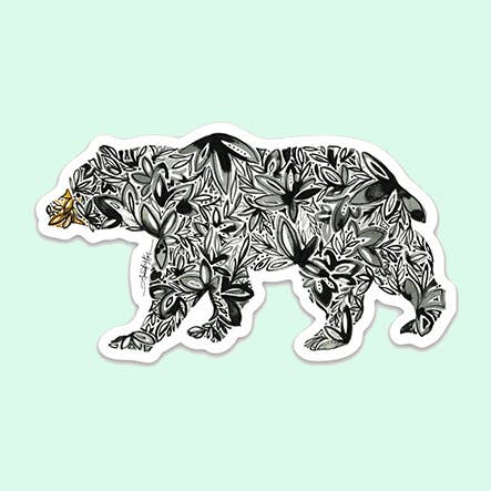 Black Bear Vinyl Decal Sticker for wholesale by Amanda Klein Co.