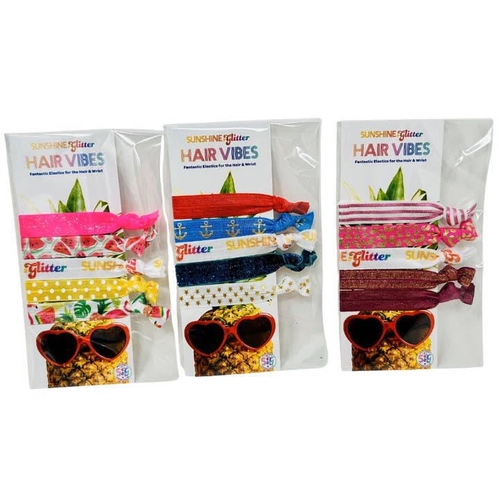 Sunshine & Glitter - Wholesale Hair Tie - Sunshine & Glitter Hair Vibes Fantastic Elastics5