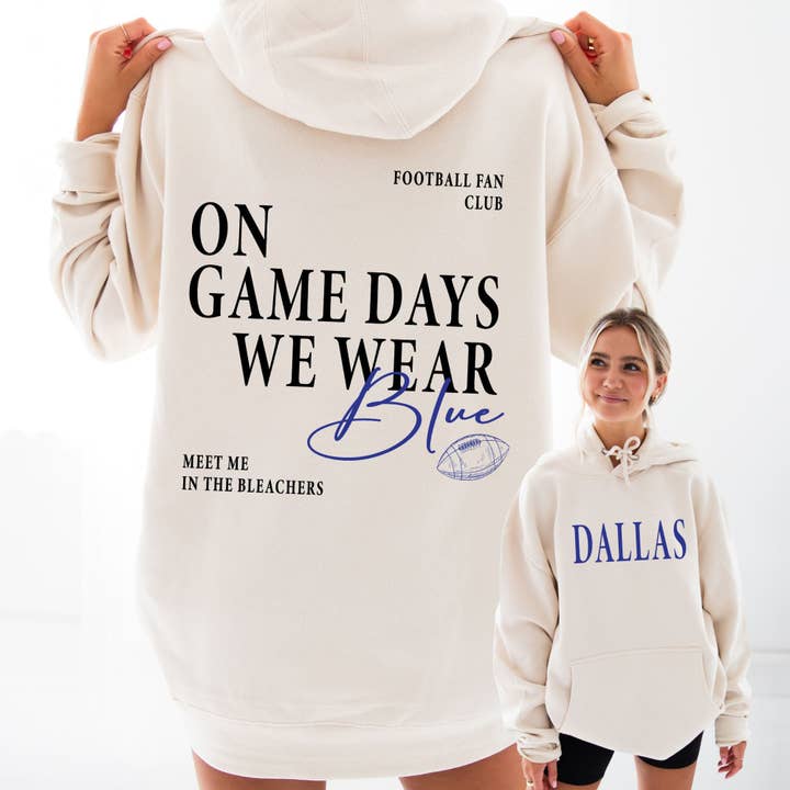 On Game Days We Wear... Custom Hoodie and Crewneck Sweatshirt for wholesale by Arden & Gold