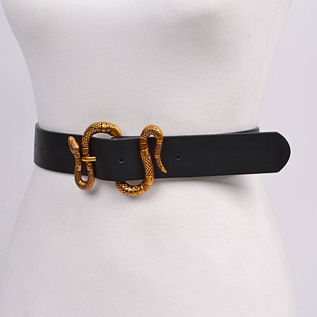 3AM BY H&D ACCESSORIES - Wholesale Belt - Women's - Snake Buckle Belt2