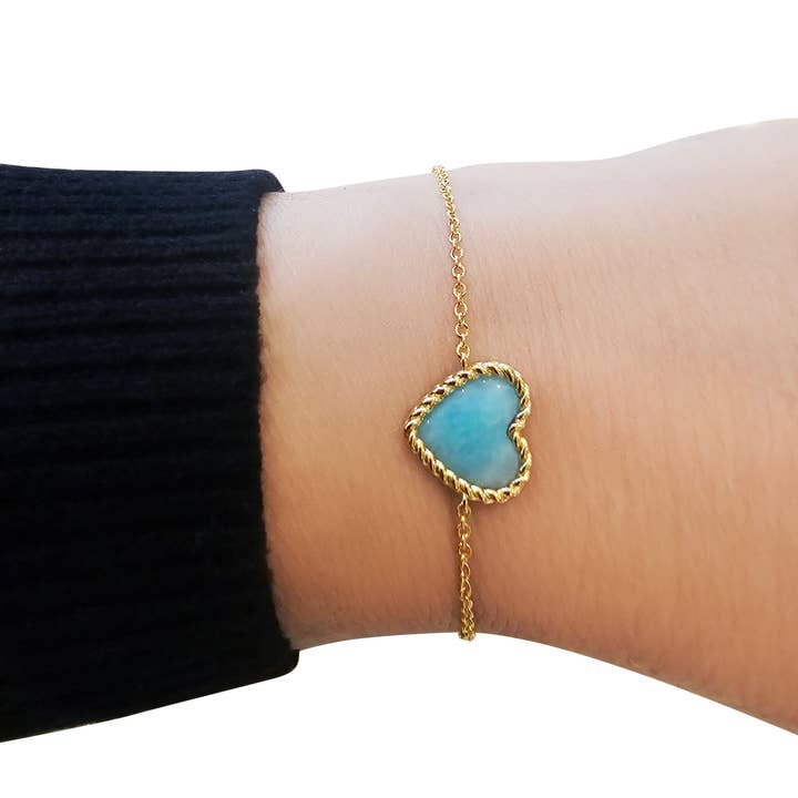 CHIVAL - Bracciale "Love Wrap Sea Blue" - Placcato in Oro 18K per la vendita all'ingrosso da parte di CHIVAL
