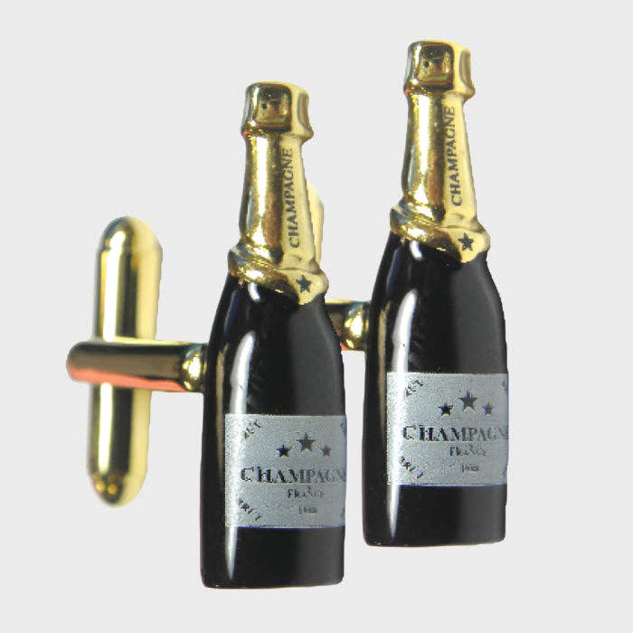 Sophos – wholesale Manschett-/skjortknappar - Herr – Manschettknappar för champagne flaska