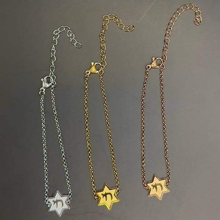 Koch La Ni Jewelry - Vendita all'ingrosso Braccialetto con ciondolo/pendente - Braccialetto Chai Stella di David1