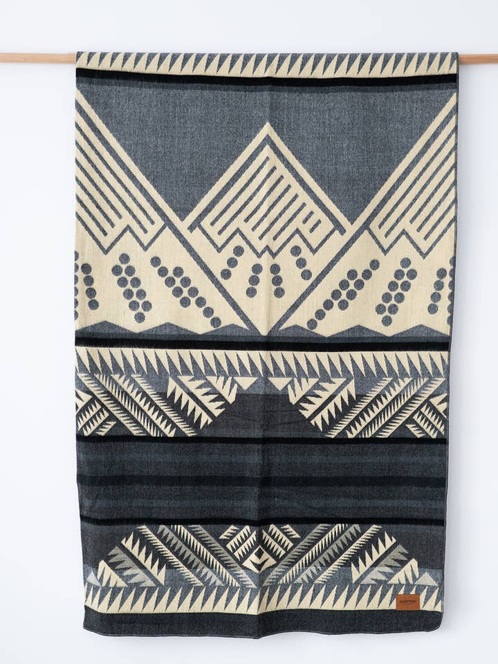 Mountain Flakes Queen Blanket - Summit Ridge for wholesale by Heartprint Threads