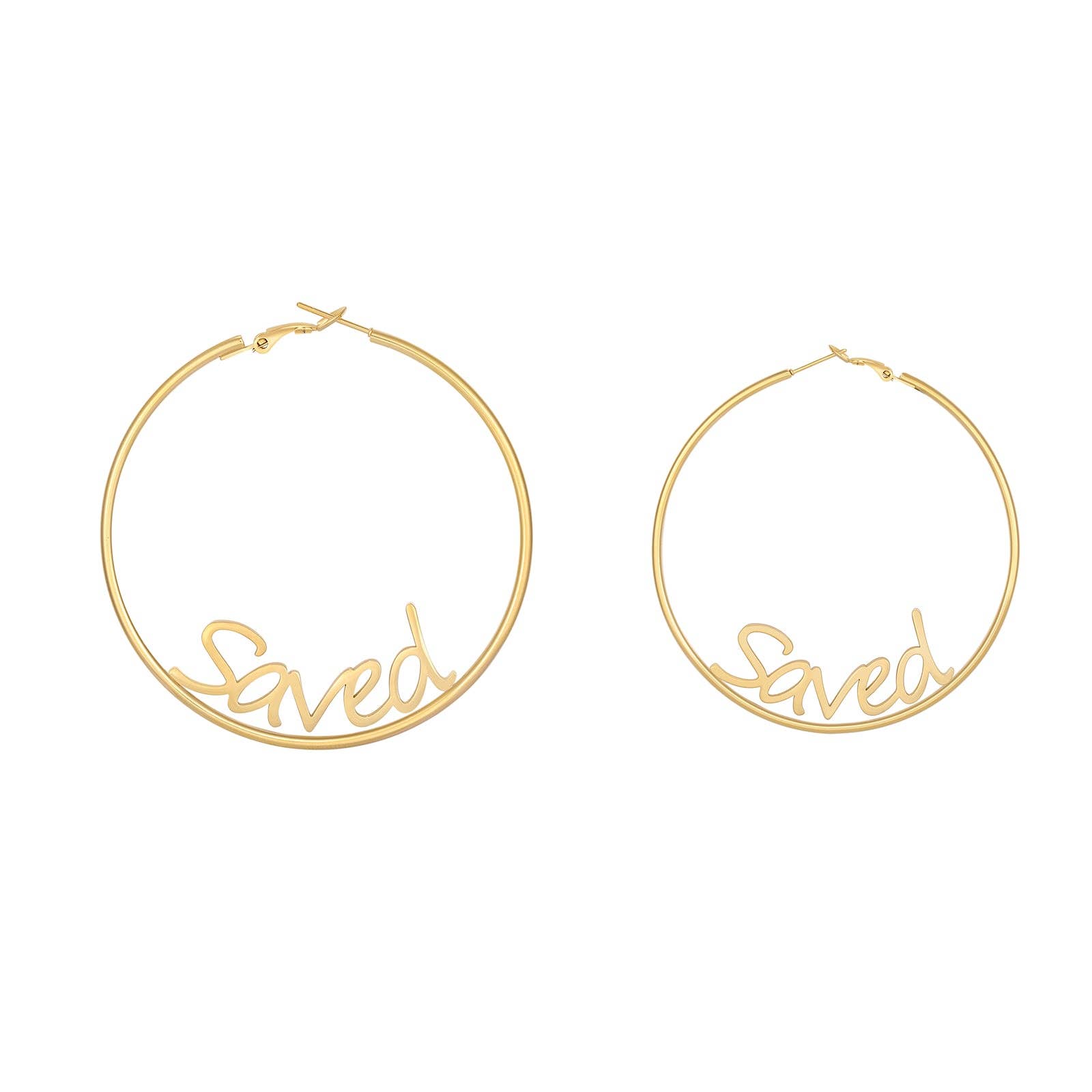 Adé & Grace - Wholesale Hoop Earrings - "Saved" Oversized Hoop Earrings2