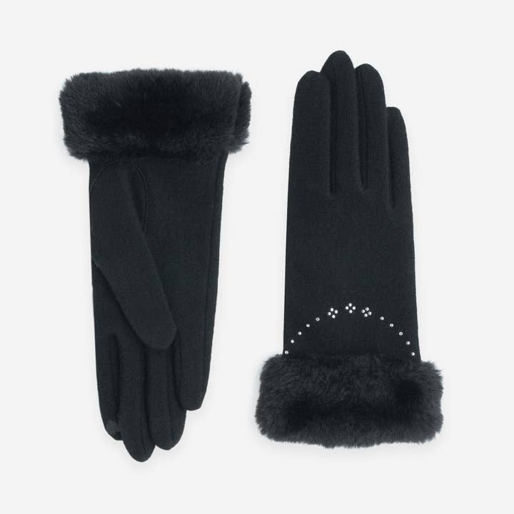 Glove Story - Wholesale Gloves - Women's - Gloves 80% Wool 20% Nylon – Touchscreen – 31182NF2