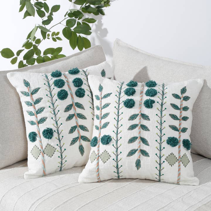 Eyda Homes - Wholesale Throw/Decorative Pillow - Colorful boho throw pillows 18x18 | With insert