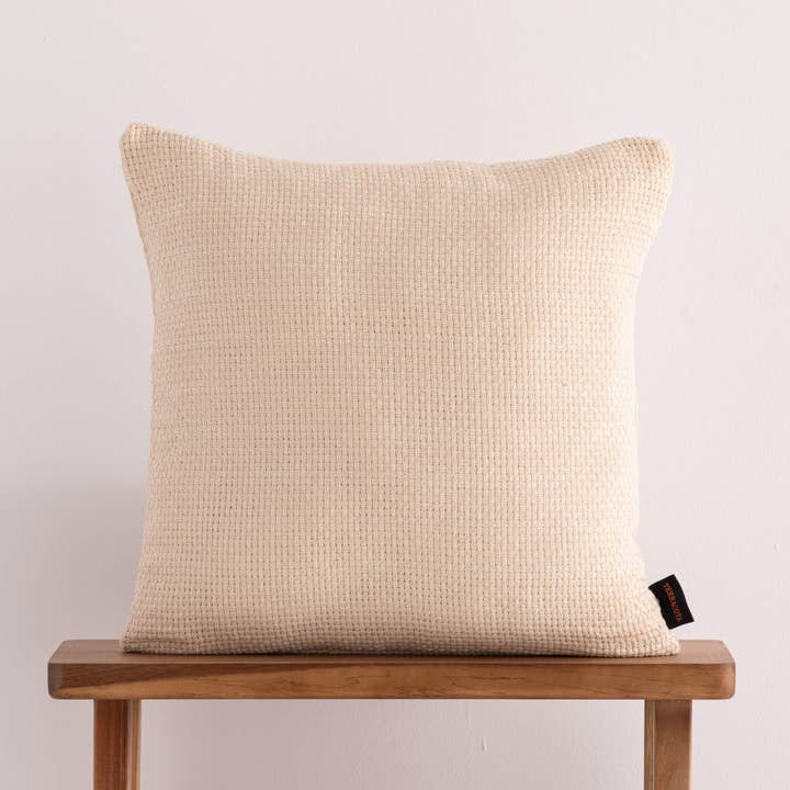 Jacquard Cushion Cover 50X50 Cm Agres Bone for wholesale by SG HOGAR