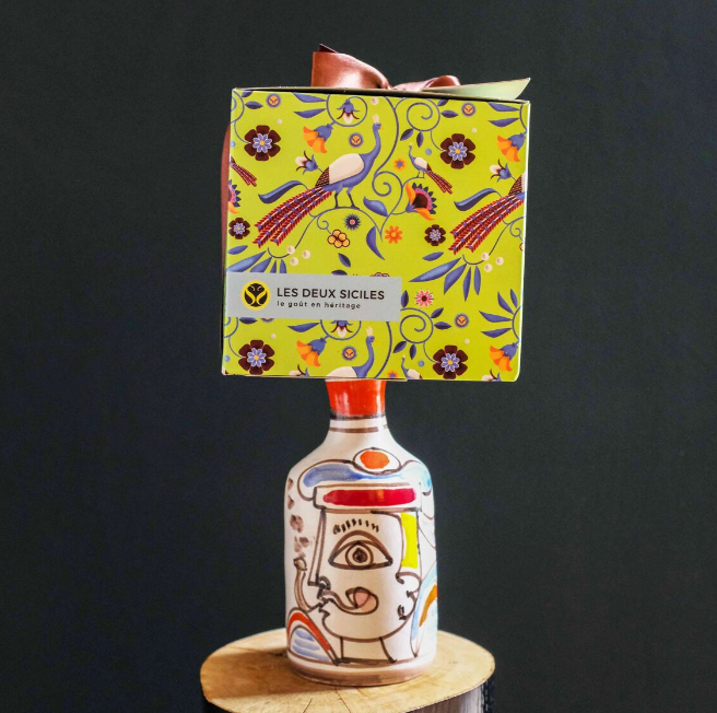 Les Deux Siciles - Vente Gâteau - Panettone à la crème de pistache, recouvert chocolat blanc 1