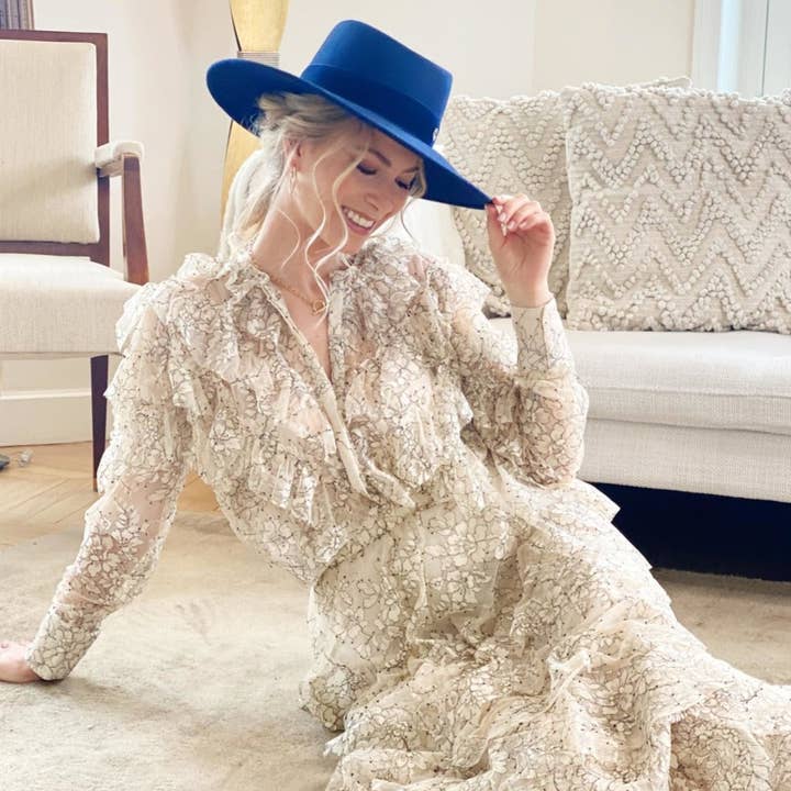 JOE & MEY Chapeaux Bonnet echarpe - Wholesale Fedora - Women's - Deby Long Edge 10.5 cm75