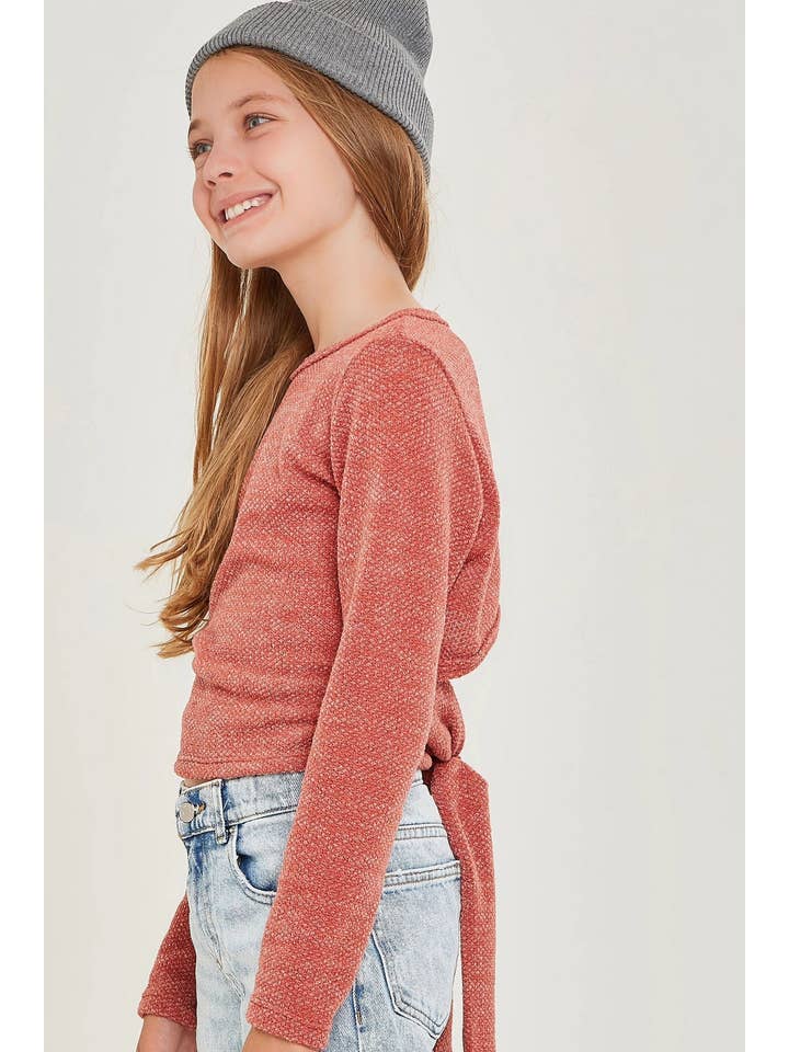 Good Girl - Vendita all'ingrosso Maglione tricot - Bambini - Maglione lavorato a maglia grossa con laccetti aperti sul retro9