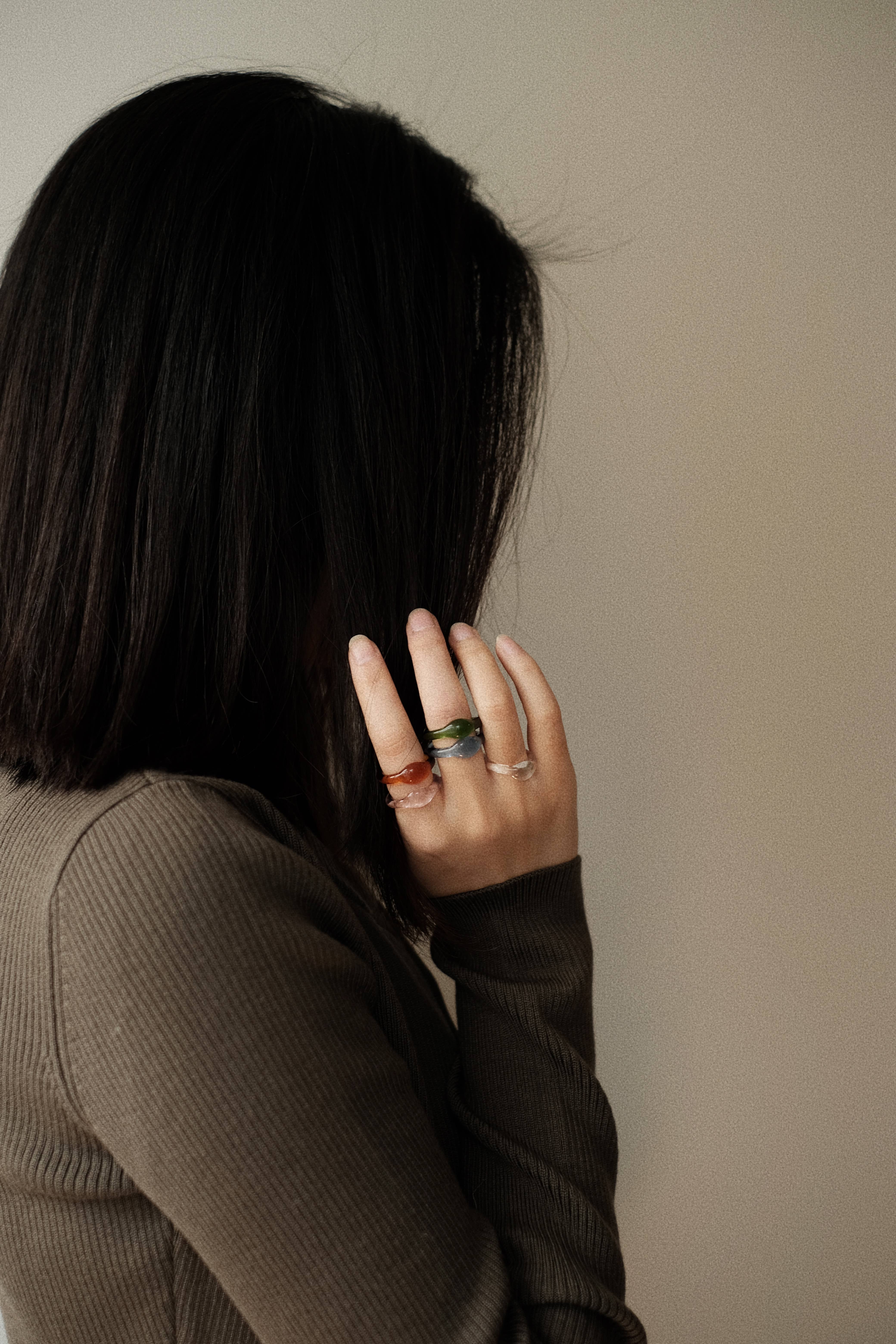 LUMI - Wholesale Band/Stacked Ring - Dew - Green3