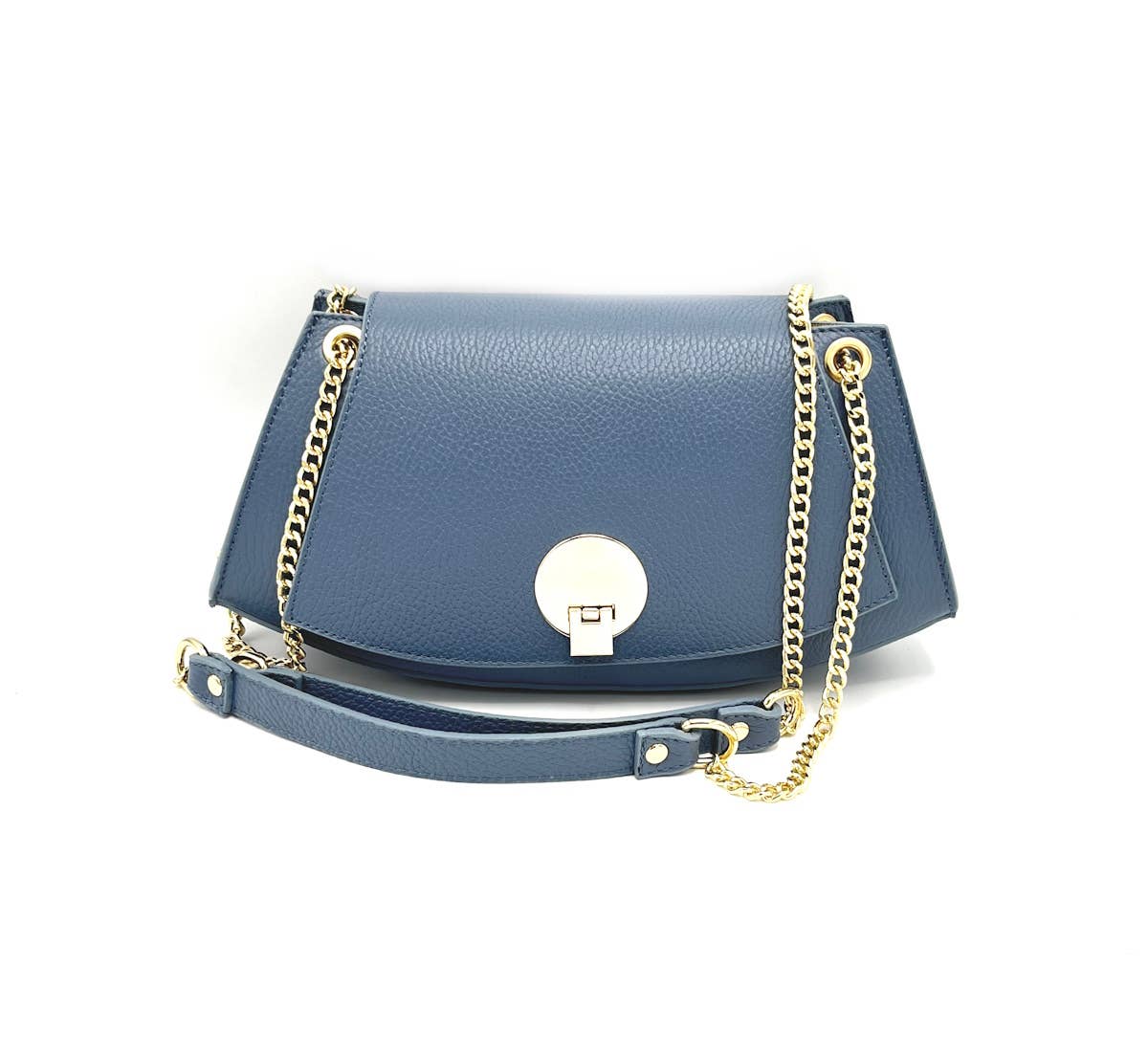 Suie Valentini srl – Großhandel Henkeltasche – Damen – Echtes Leder Umhängetasche mit Kette, handgefertigt in Italien, Art. 1124398