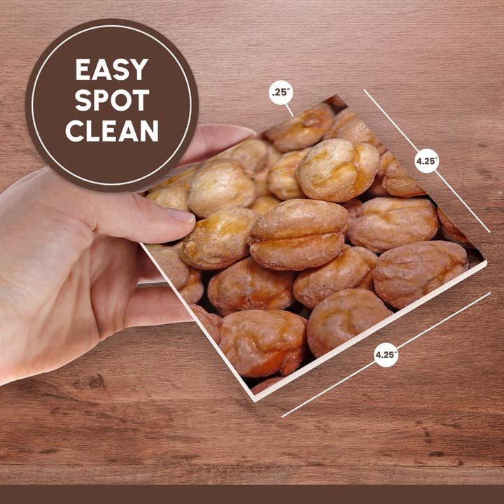 3dRose - Vendita all'ingrosso Sottobicchiere - 3dRose, Fotografia ravvicinata di ceci, Sottobicchiere6