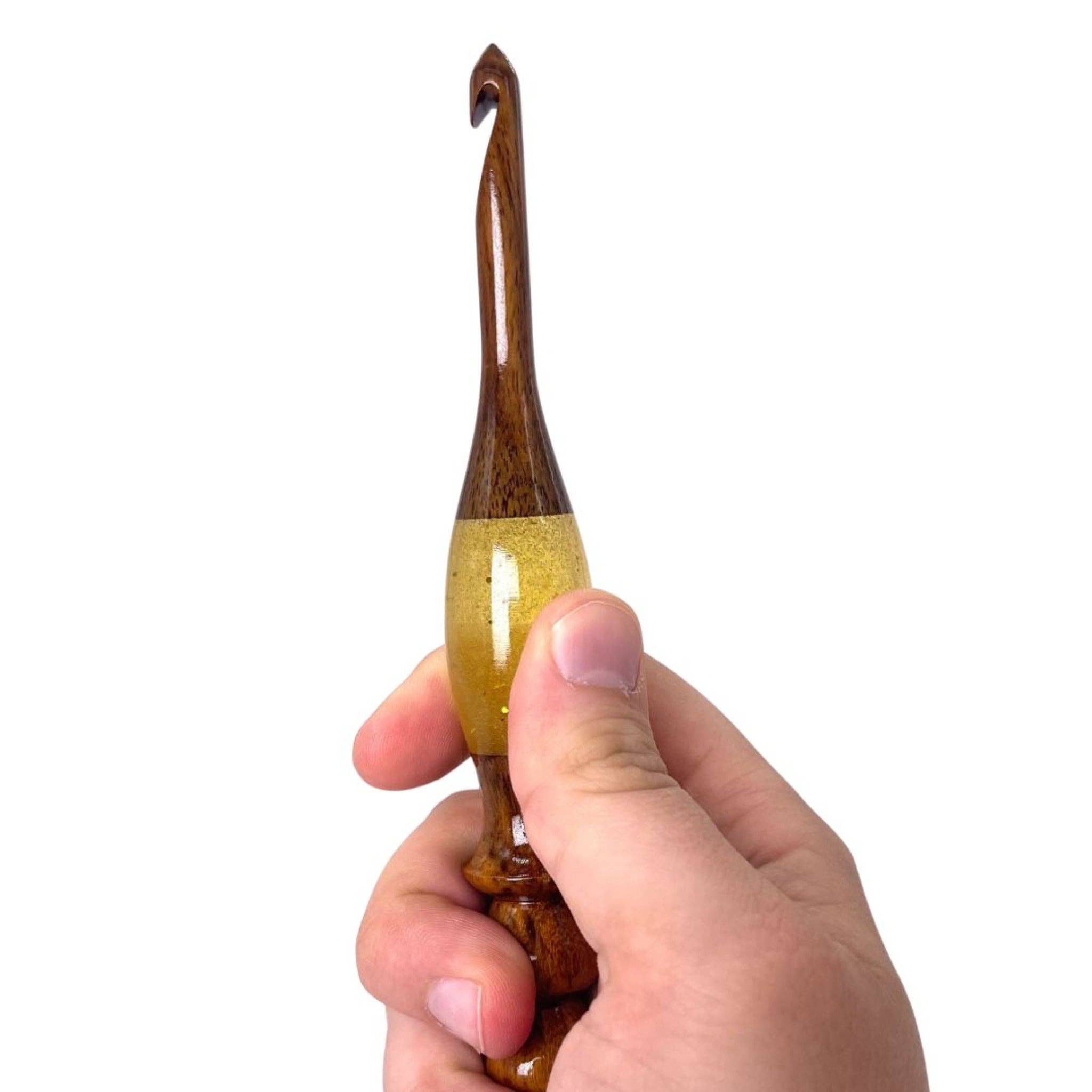 Darn Good Yarn - Vendita all'ingrosso Attrezzi per lavoro a maglia/uncinetto - Uncinetto in palissandro scintillante9