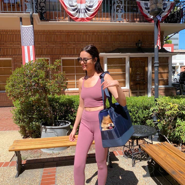 Oskar&Friends - Wholesale Pet carrier – Dog - Navy Blue Pet Tote Bag8