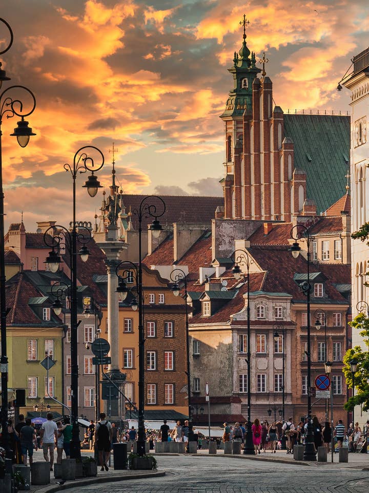 Warszawa Plakat - Sommer i den gamle bydel for engroshandel hos Posters & Puzzles