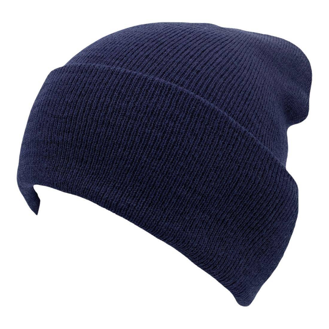 The Park Wholesale - Vente Bonnet – unisexe - Bonnets et bonnets de luge à revers en tricot doux, en vrac, multicolore, uni, blanc, vente en gros67