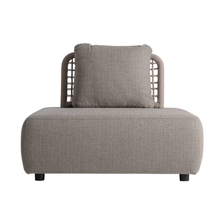 Sillón, aluminio color aluminio y polipropileno,105x105x81cm para venta al por mayor de Kodu Home Design