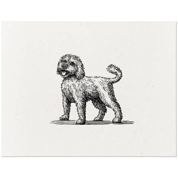 Imprimé Labradoodle pour la vente par Dog Gone Studios