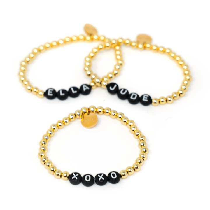 Customized Stretch Beaded Bracelets for wholesale by The Sis Kiss