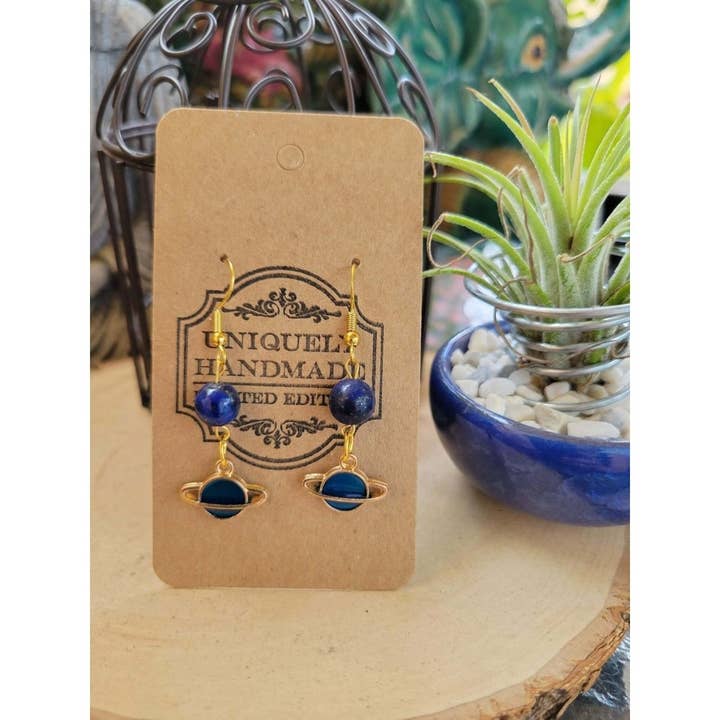 My Magic Place Shop - Wholesale Dangle Earrings - Planet Crystal Earrings ,Stacked Stone Drop Earrings |Charm4