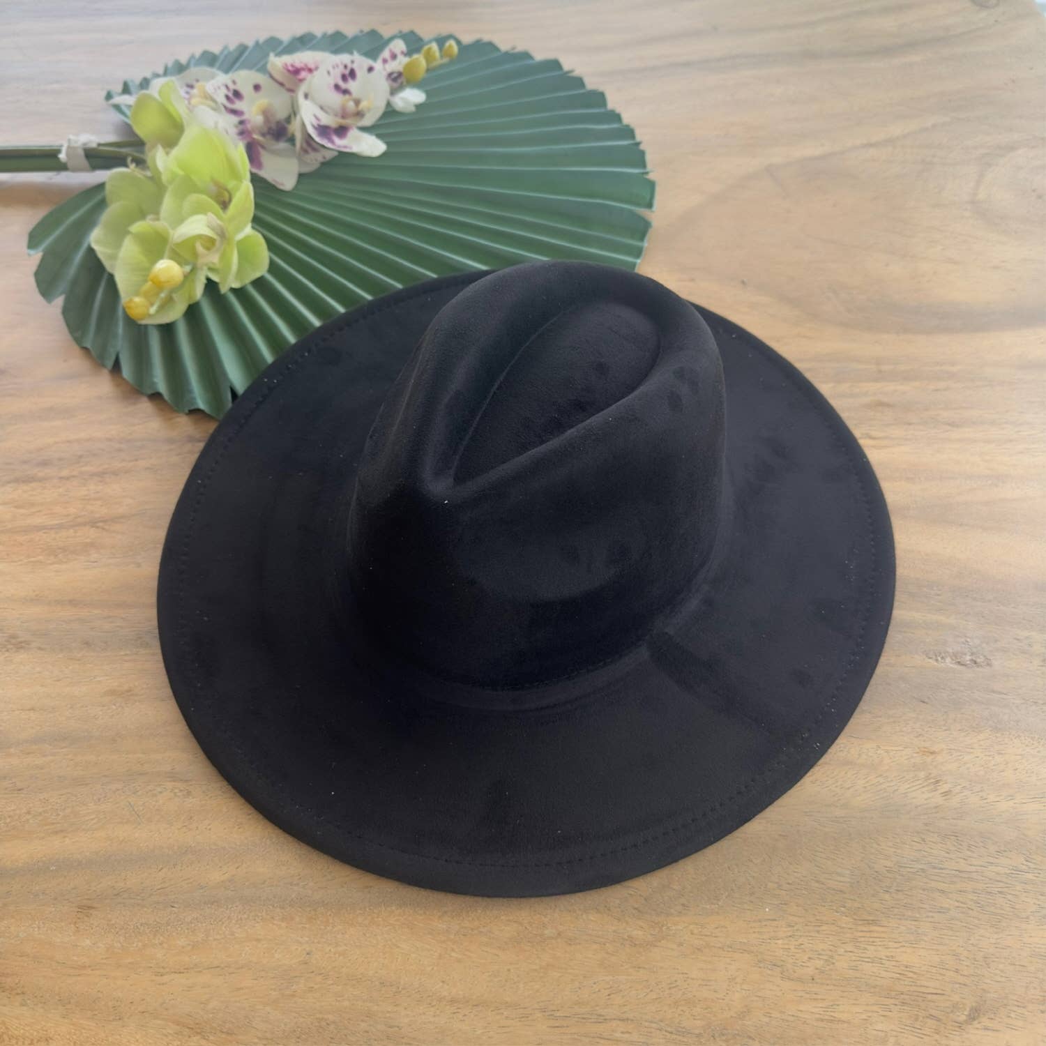 Queens INC - Vente Chapeau en feutre - femme - Chapeau haut de gamme en daim à large bord, classique et tendance51