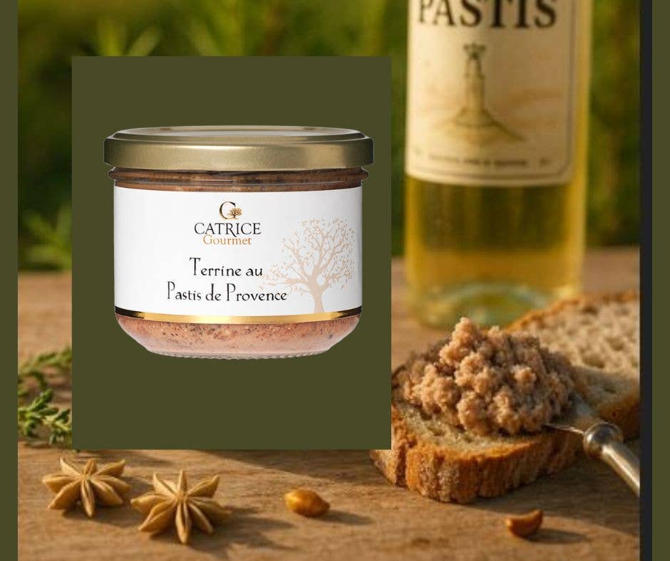 CATRICE GOURMET - Wholesale Tapenade - Provençal Terrine - Terrine with Pastis from Provence 200g2