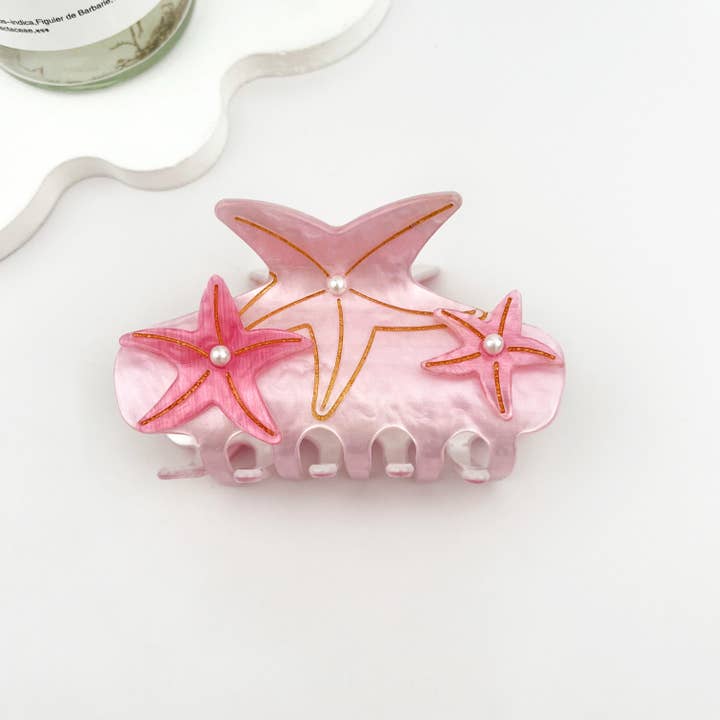 mildstyles - Wholesale Hair Clip - Women's - Iridescent Pearl Starfish Hair Claw Clip – Ocean Fantasy9