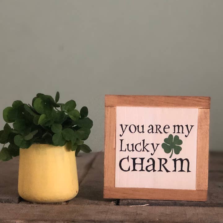 Panneau mural You Are My Lucky Charm pour la vente par Bog Road Designs