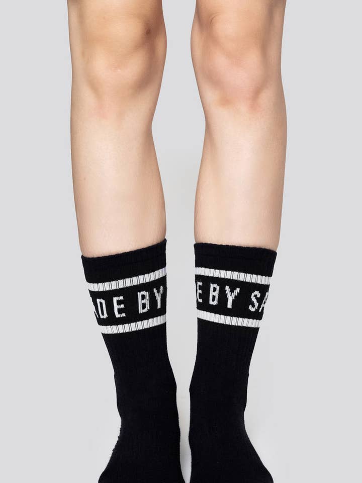 Made By Satan Crew Socks (Unisex) for wholesale by Long Clothing