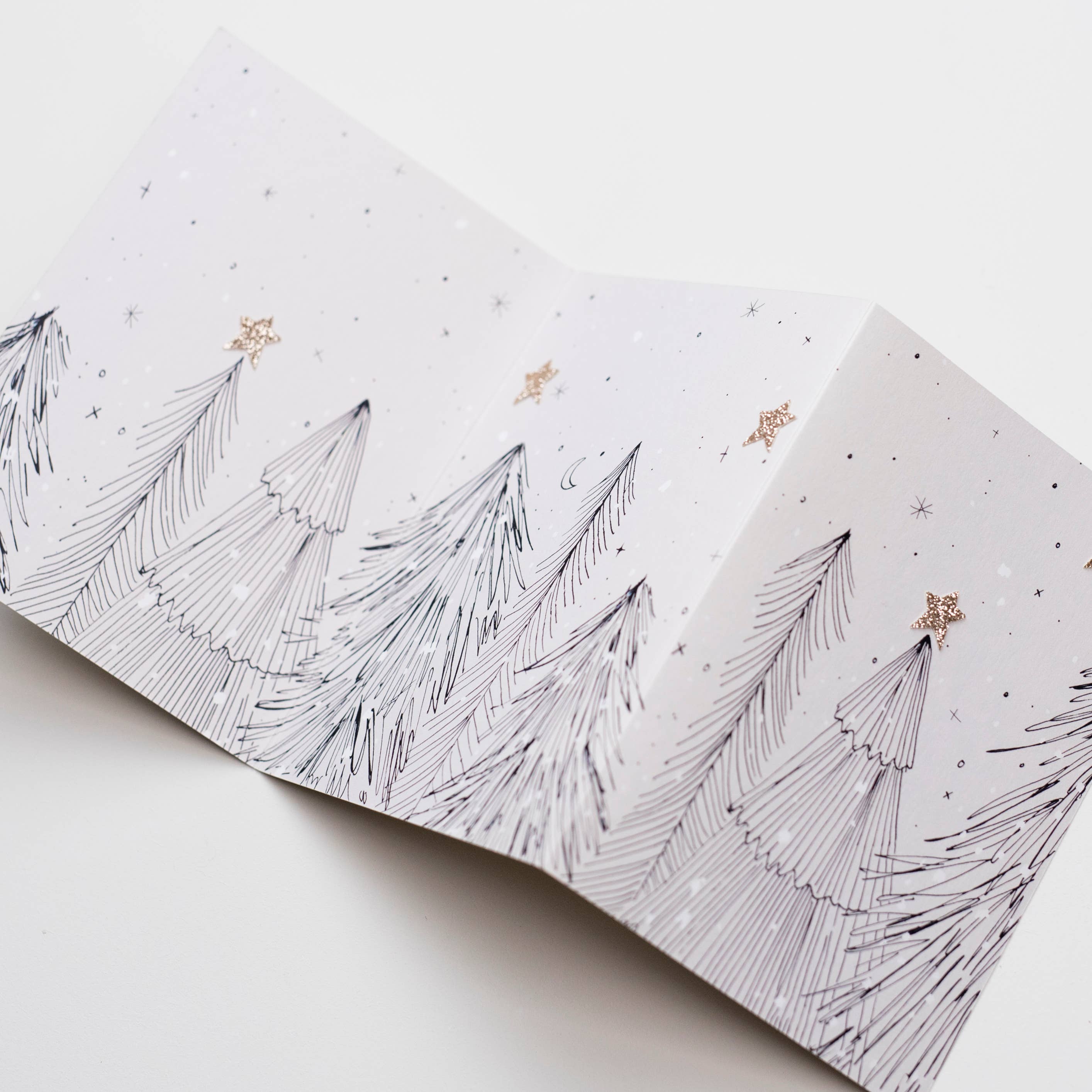 Katie Housley - Wholesale Christmas Card - Concertina Hand Finished Christmas Holiday Card3