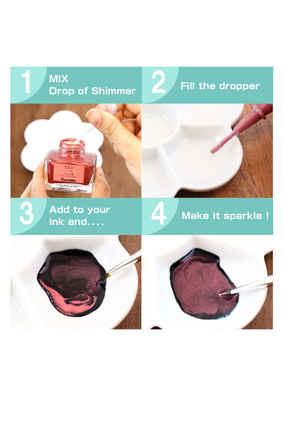 Chartpak, Inc. - Wholesale Ink Pad - Kuretake® Drop Of Shimmer Ink7